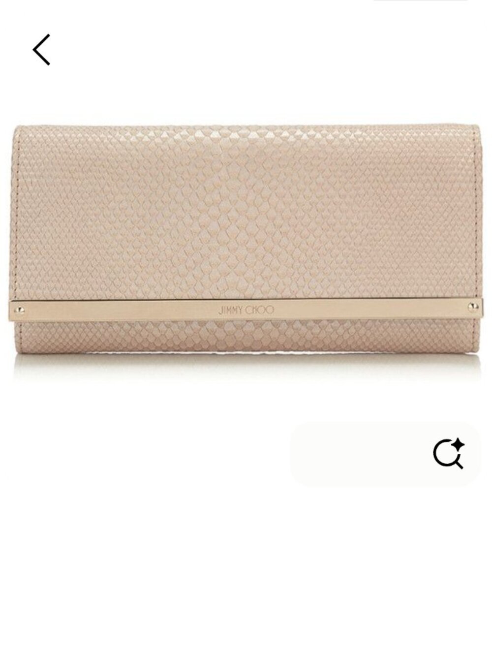 Jimmy Choo Milla Snakeskin Wallet